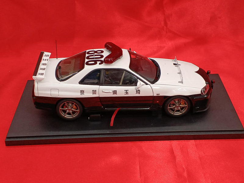 Cargue la imagen en el visor de la galería, AUTOart 77351 1/18 NISSAN SKYLINE GT-R R34 Saitama Police Car– Used
