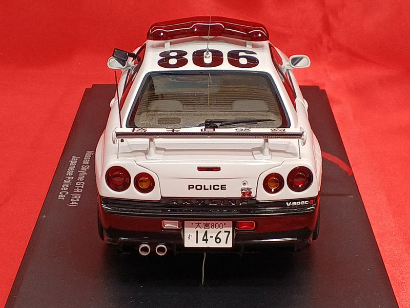 Cargue la imagen en el visor de la galería, AUTOart 77351 1/18 NISSAN SKYLINE GT-R R34 Saitama Police Car– Used
