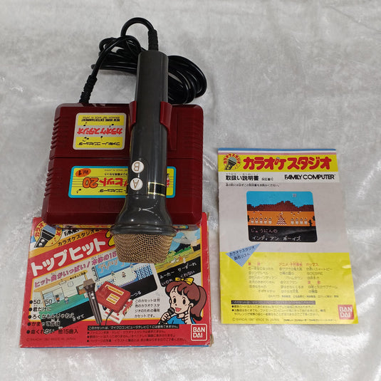 BANDAI Karaoke Studio Top Hit 20 VOL.1 Famicom (NES) soft Japanese Version -Used
