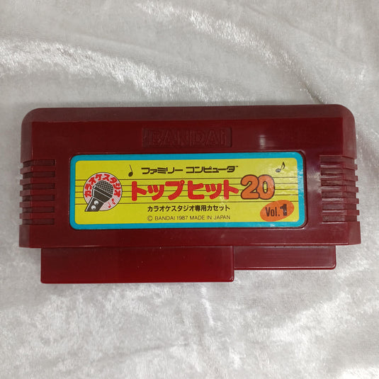 BANDAI Karaoke Studio Top Hit 20 VOL.1 Famicom (NES) soft Japanese Version -Used
