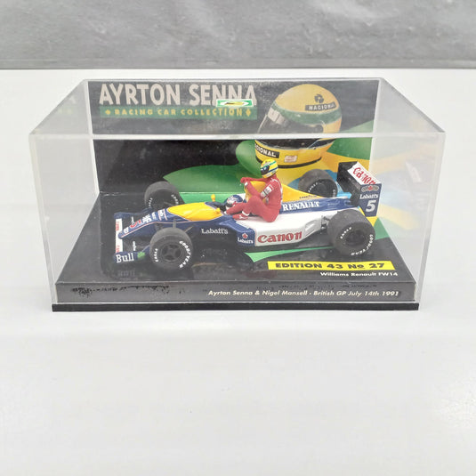 MINICHAMPS Senna & Mansell British GP 1991 1/43 Scale Set– Used