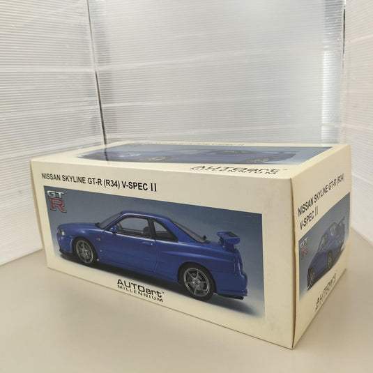 AUTOart Skyline GT-R (R34) V-SPEC II 1/18 Scale Model Car– Used