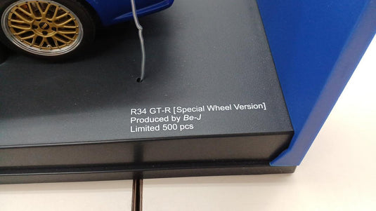 AUTOART SKYLINE R34 GTR SPECIAL WHEEL VERSION 1/18 Scale Car– Used