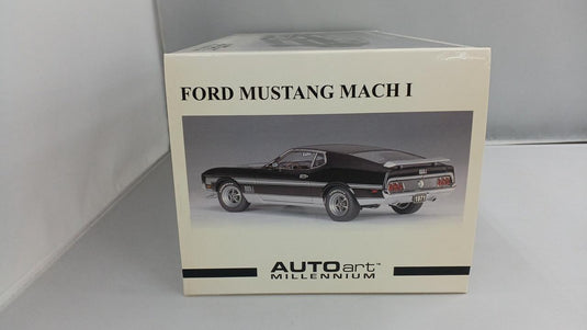 AUTOART MILLENNIUM 1/18 FORD MUSTANG MACH I FASTBACK '71 (Black)– Used