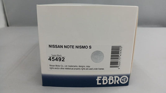 EBBRO [45492] 1/43 NISSAN NOTE NISMO S (Super Black)– Used