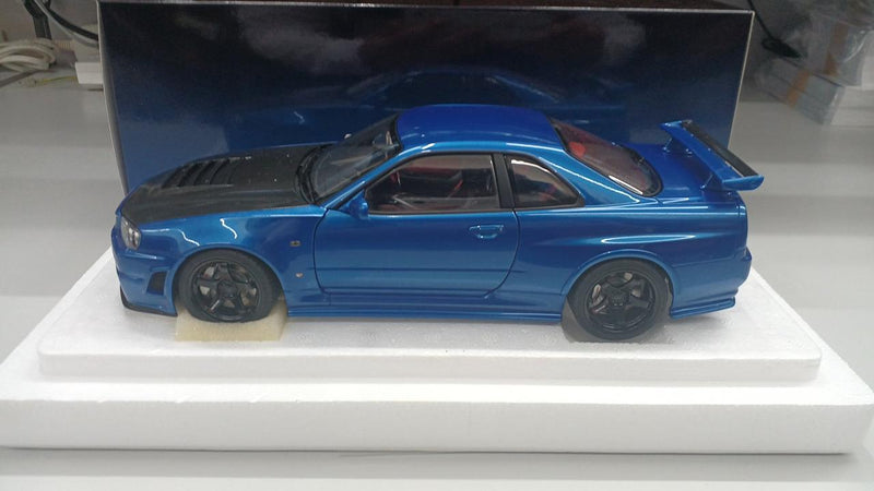Cargue la imagen en el visor de la galería, AUTOART 77460 NISMO R34 GT-R 1/18 Scale Car– Used
