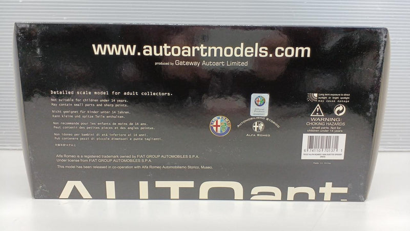 Cargue la imagen en el visor de la galería, AUTOart Alfa Romeo 1600 Duetto Spider 1/18 Scale Model Car– Used
