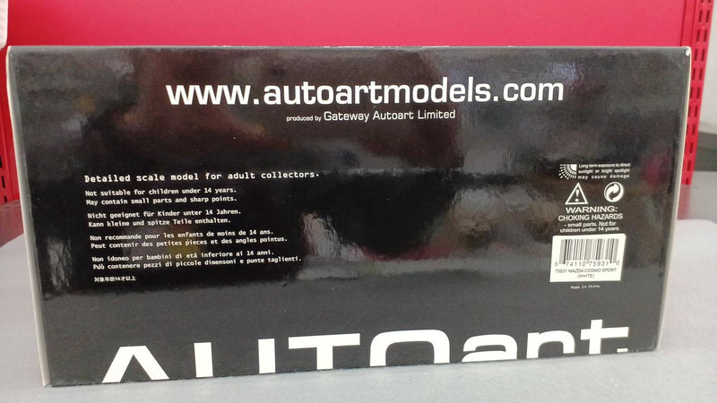 Load image into Gallery viewer, AUTOart MILLENNIUM MAZDA COSMO SPORT White 1/18 Scale Car– Used
