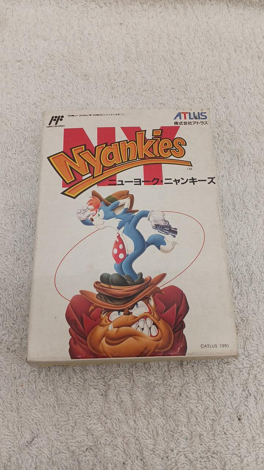 ATLUS New York Nyankies (Rockin' Kats) Famicom (NES) soft Japanese Version -Used