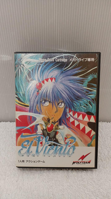 WOLF TEAM El Viento Mega Drive soft Japanese Version -Used