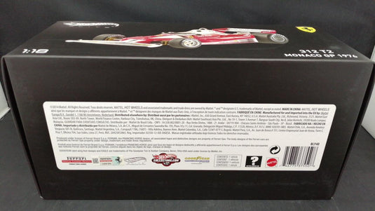 HOT WHEELS 312 T2 MONACO GP 1976 1/18 Scale Diecast Car– Used