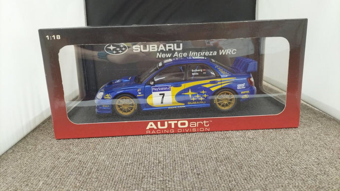 AUTOart SUBARU NEW AGE IMPREZA WRC 2003 1/18 Scale Car– Used
