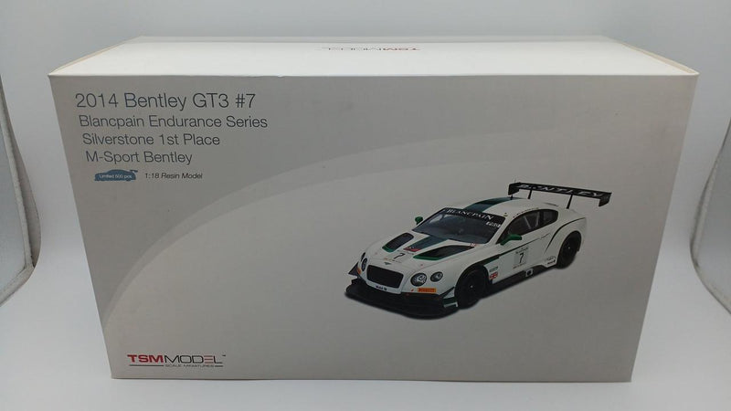 Cargue la imagen en el visor de la galería, TSM MODEL 1:18 TSM 2014 BENTLEY GT3 Scale Model Car– Used
