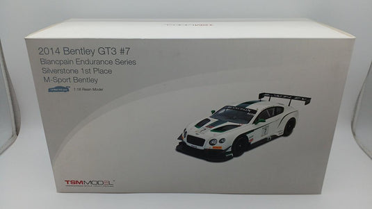 TSM MODEL 1:18 TSM 2014 BENTLEY GT3 Scale Model Car– Used