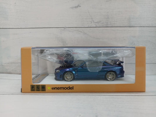 NISMO R34 GT-R Z-TUNE Metallic Purple 1/43 Scale Car– Used