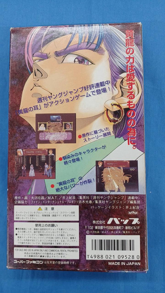 VAP Kouryuu no Mimi Super Famicom (SFC) soft Japanese Version -Used