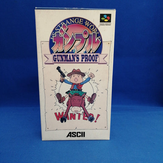 ASCII Gunple: Gunman's Proof Super Famicom (SFC) soft Japanese Version -Used