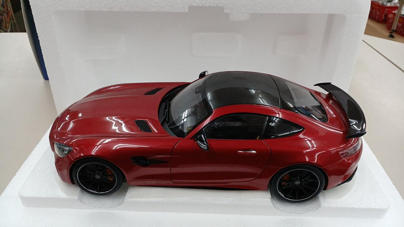 Load image into Gallery viewer, AUTOart Metallic Red Mercedes-AMG GTR 1/18 Scale Model Car– Used
