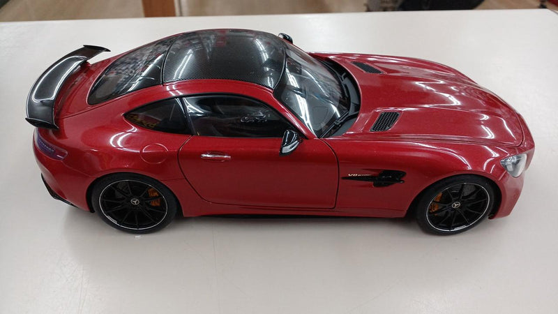 Load image into Gallery viewer, AUTOart Metallic Red Mercedes-AMG GTR 1/18 Scale Model Car– Used
