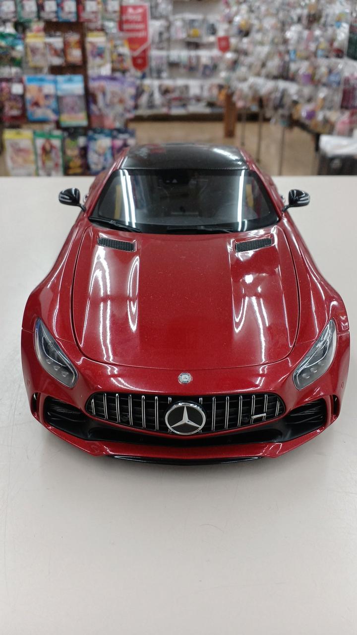 Load image into Gallery viewer, AUTOart Metallic Red Mercedes-AMG GTR 1/18 Scale Model Car– Used
