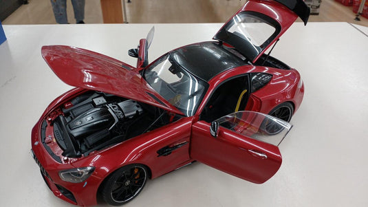 AUTOart Metallic Red Mercedes-AMG GTR 1/18 Scale Model Car– Used