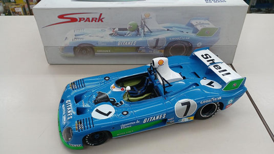SPARK MS670B '74 Le Mans Winner #7 Matra-Simca 1/43 Scale Model Car– Used