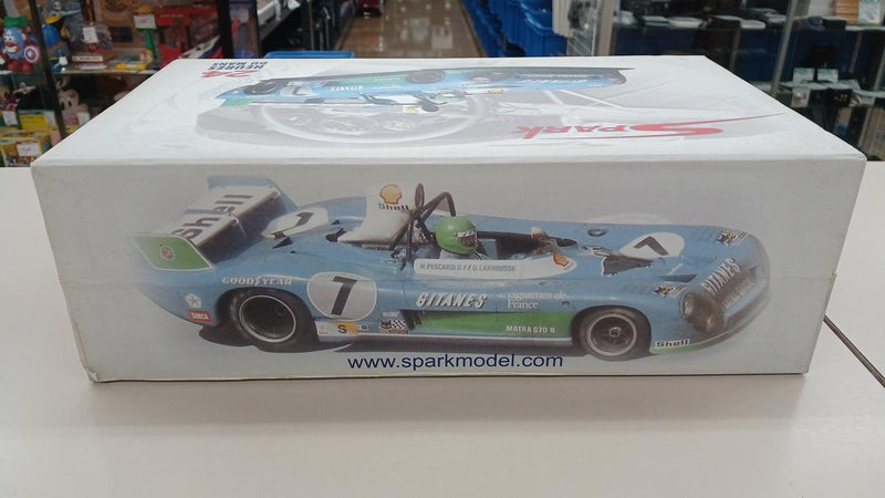Load image into Gallery viewer, SPARK MS670B &#39;74 Le Mans Winner #7 Matra-Simca 1/43 Scale Model Car– Used
