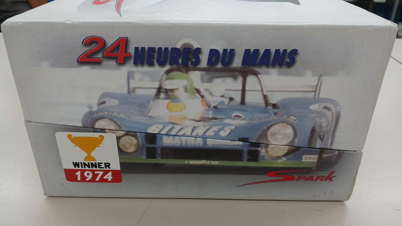 Load image into Gallery viewer, SPARK MS670B &#39;74 Le Mans Winner #7 Matra-Simca 1/43 Scale Model Car– Used
