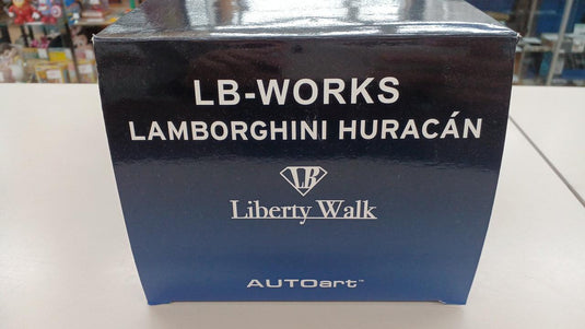 AUTOart Liberty Walk Metallic Yellow Lamborghini Huracan 1/18 Scale Model Car– Used
