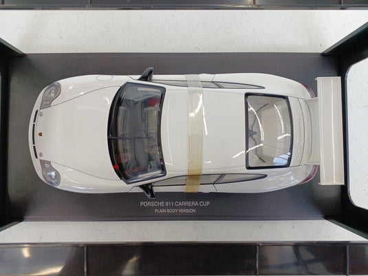 AUTOart 1/18 Porsche 911 Carrera Plain Body Version White
