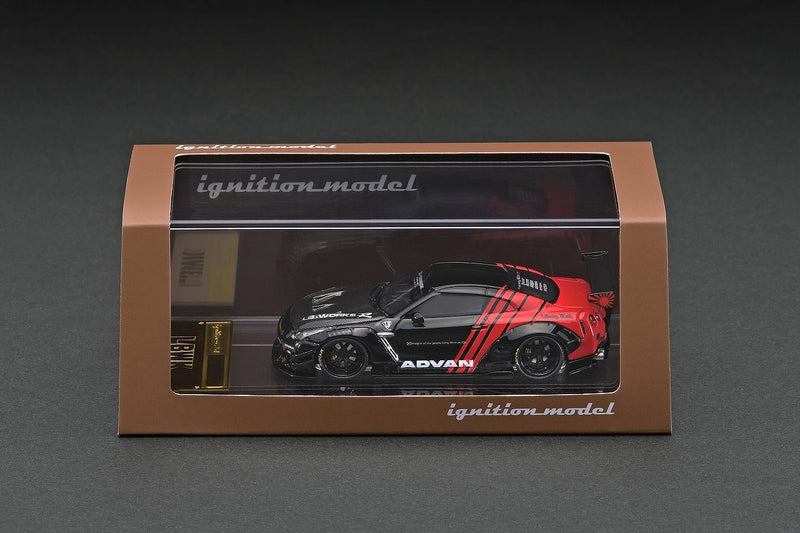 Load image into Gallery viewer, ignition model 1/64 LB-WORKS Nissan GT-R R35 type 2 Black / Red

