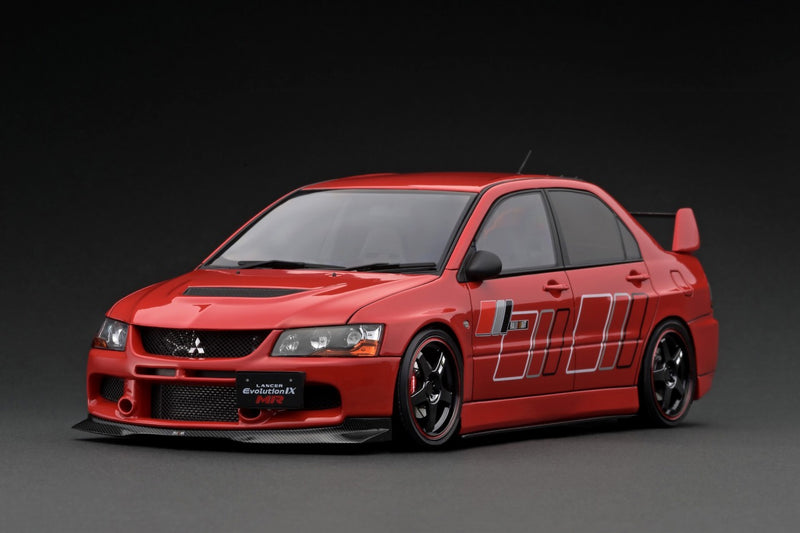 Cargue la imagen en el visor de la galería, ignition model 1/18 Mitsubishi Lancer Evolution IX MR (CT9A) Red
