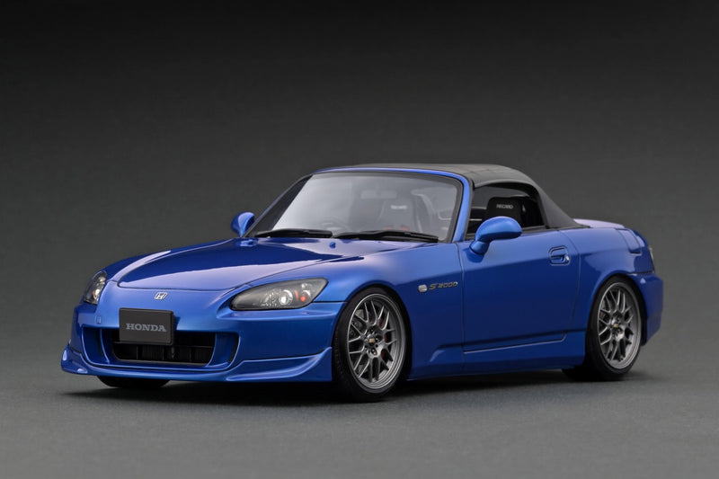 Cargue la imagen en el visor de la galería, ignition model 1/18 Honda S2000 (AP2) Blue Metallic
