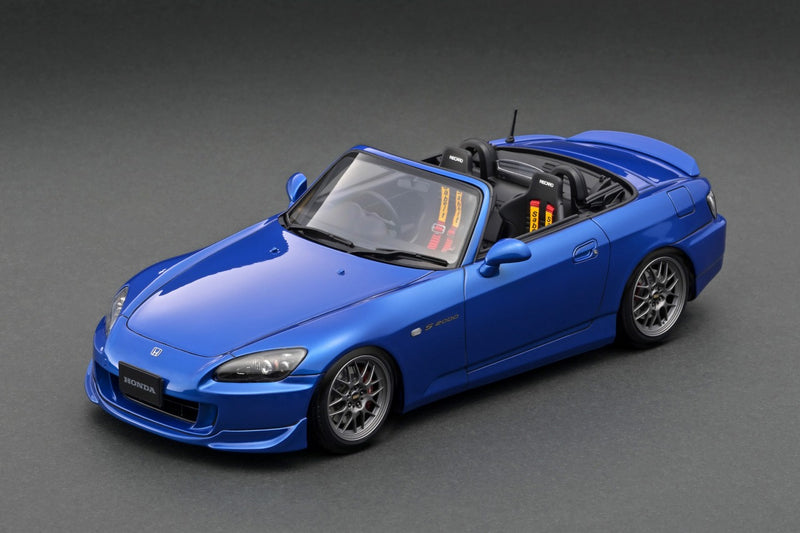 Laden Sie das Bild in Galerie -Viewer, ignition model 1/18 Honda S2000 (AP2) Blue Metallic
