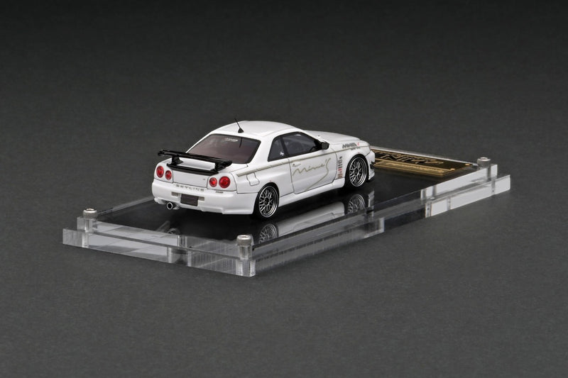 Load image into Gallery viewer, ignition model 1/64 Nissan Skyline GT-R Mine&#39;s (R34) White
