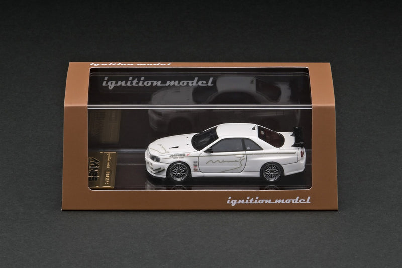Load image into Gallery viewer, ignition model 1/64 Nissan Skyline GT-R Mine&#39;s (R34) White
