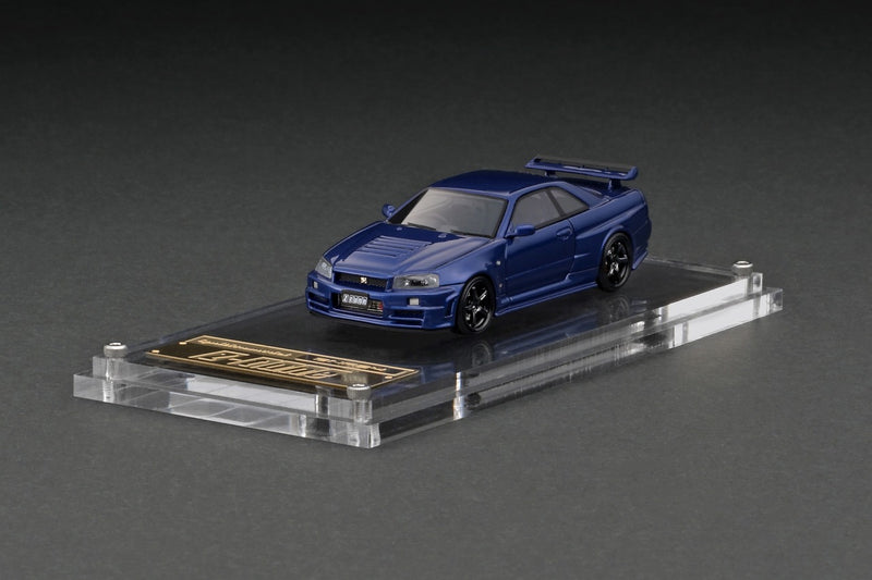 Load image into Gallery viewer, ignition model 1/64 Nismo R34 GT-R Z-tune Bayside Blue
