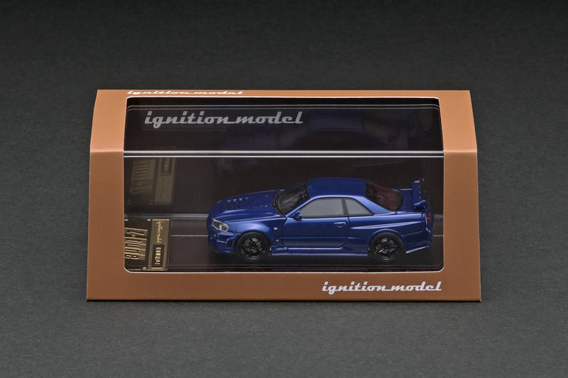 Load image into Gallery viewer, ignition model 1/64 Nismo R34 GT-R Z-tune Bayside Blue
