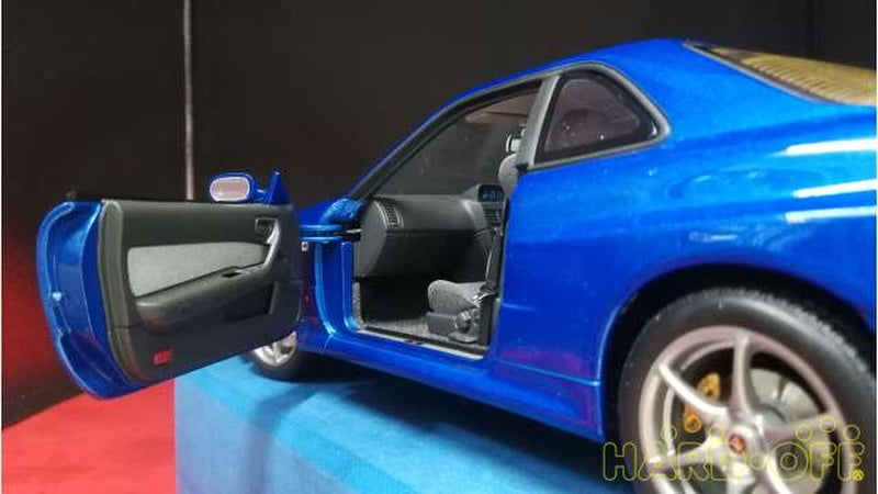 Cargue la imagen en el visor de la galería, AUTOart 77335 Nissan Skyline GT-R (R34) V-SPEC II 1/18 Scale Car– Used
