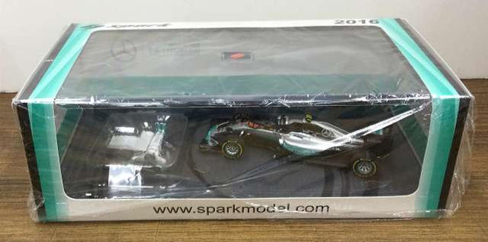 SPARK S5025 Mercedes F1 W07 Hybrid 2016 1/43 Scale Car– Used
