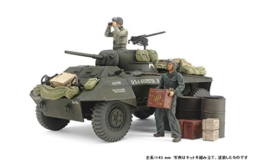 Chargez l&#39;image dans la visionneuse de la galerie, TAMIYA 1/35 Scale Limited Edition American Light Armored Car M8 Greyhound Front Reconnaissance Set Plastic Model 25196
