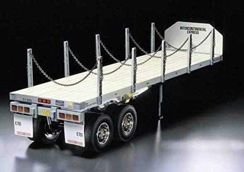 Chargez l&#39;image dans la visionneuse de la galerie, TAMIYA 1/14 Electric R/C Big Truck Series No.06 Flatbed Semi Trailer for Trailer Truck RC 56306
