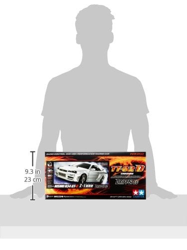 Laden Sie das Bild in Galerie -Viewer, TAMIYA male 1/10 Electric R/C Car Series No.605 NISMO R34 GT-R Z-tune (TT-02D Chassis) Drift Spec Onroad 58605
