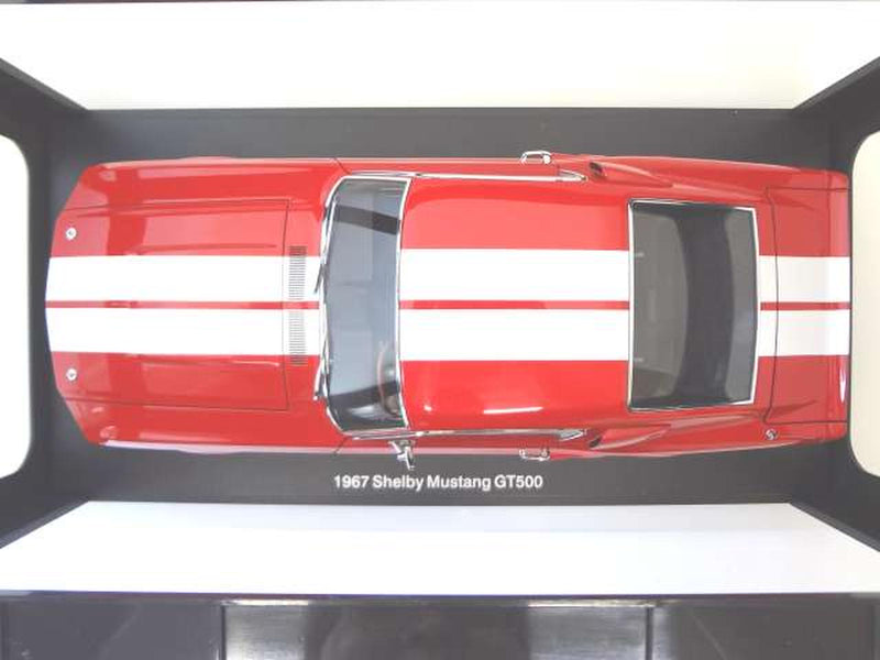Laden Sie das Bild in Galerie -Viewer, AUTOart &quot;MILLENNIUM&quot; 1/18 1967 Shelby Mustang GT500 (Red/White) Scale Car– Used
