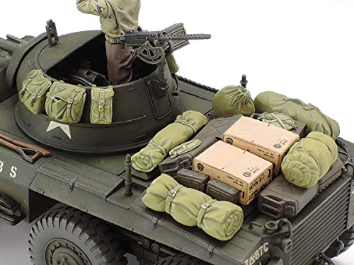 Laden Sie das Bild in Galerie -Viewer, TAMIYA 1/35 Scale Limited Edition American Light Armored Car M8 Greyhound Front Reconnaissance Set Plastic Model 25196
