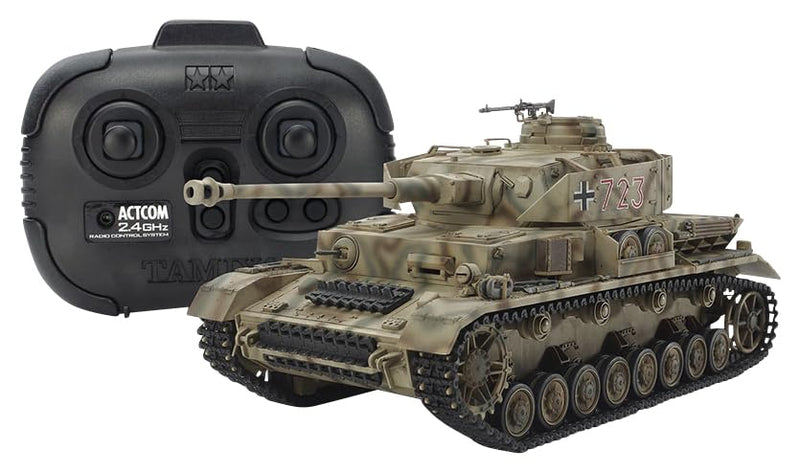 Laden Sie das Bild in Galerie -Viewer, TAMIYA 1/35 RC Tank Series No.18 German Tank No.IV J Assembly Kit w/Propo 48218
