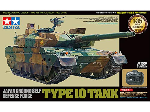 Cargue la imagen en el visor de la galería, TAMIYA 1/35 RC Tank Series JGSDF Type 10 Tank Assembly Kit w/Propo 48215
