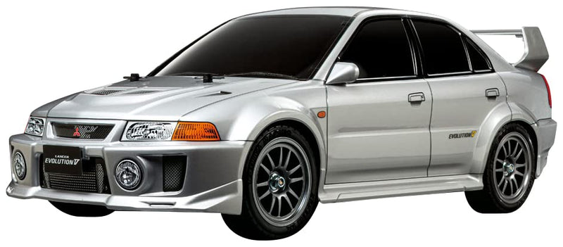 Laden Sie das Bild in Galerie -Viewer, TAMIYA 1/10 Electric R/C Car Series No.713 1/10RC Mitsubishi Lancer Evolution V (TT-02 Chassis) 58713
