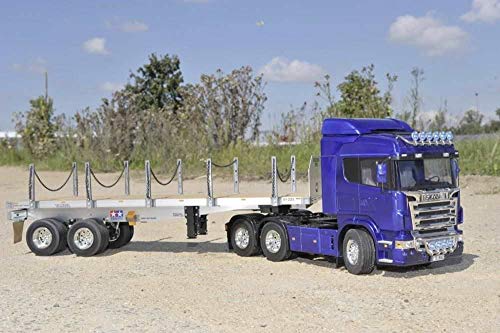 Carica immagine in Galleria Viewer, TAMIYA 1/14 Electric R/C Big Truck Series No.06 Flatbed Semi Trailer for Trailer Truck RC 56306
