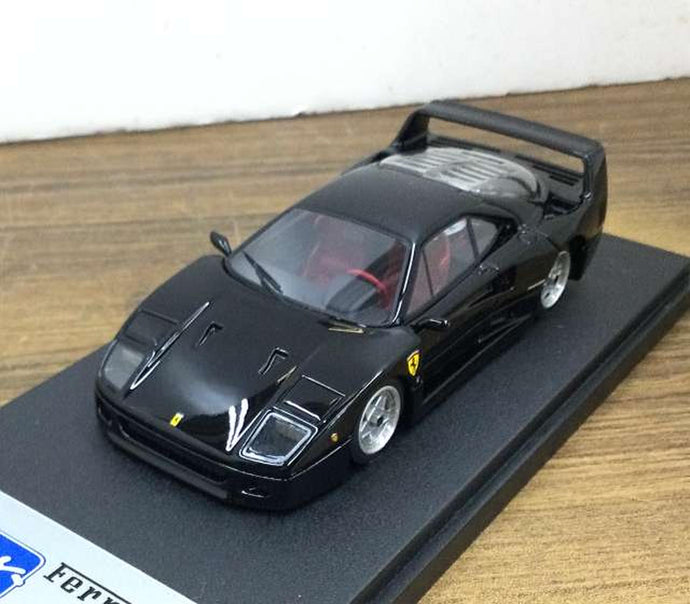 BBR Ferrari F40 Street 1987 Black 1/43 Scale Model Car– Used